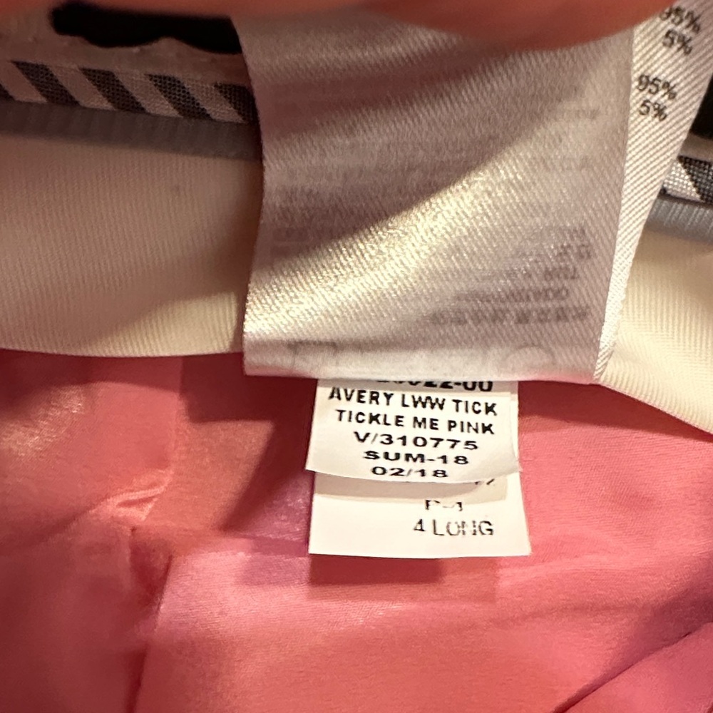 NWT Banana Republic Avery Pink Merino Pants- 4L - Picture 12 of 15